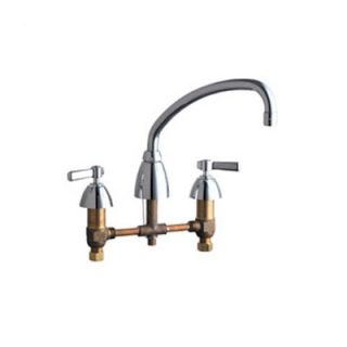 Chicago Faucets 201A Concealed Deck Mount Double Handle Widespread