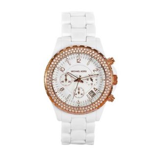 Michael Kors Womens White Acrylic Watch