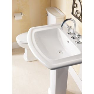Barclay Washington 765 Pedestal Sink in White   3 494WH / 3 498WH