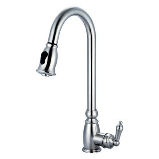 One Handle Single Hole Mount Kitchen Faucet with Pull Down Spray