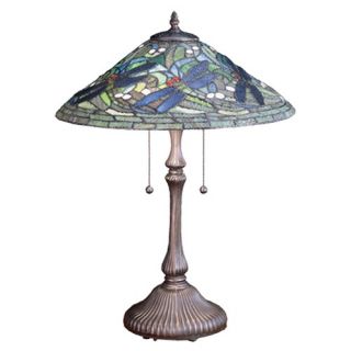 24 H Tiffany Hanginghead Dragonfly Table Lamp