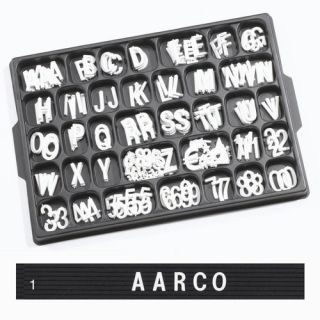 Universal Single Tab Helvetica Typeface Changeable Letters (330