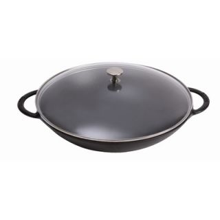 Staub 6 Qt Specialty Wok with Handles in Black