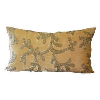 Debage Inc. Beaded Coral Pillow in Gold   W AMT 81239