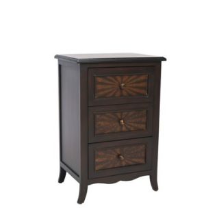 Safavieh Conrad Side Table in Distressed Black and