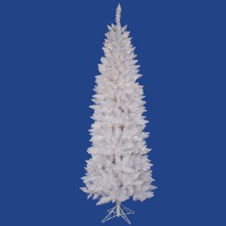 Crystal White Spruce 7.5 Pencil Artificial Christmas Tree with Mul