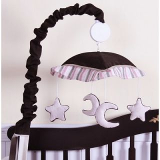  Moon and Star 13 Piece Crib Bedding Set in Pink / Brown   CF 202 M