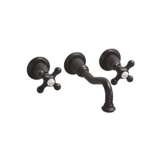 Wall Mounted Vessel Faucet with Double Cross Handles