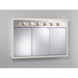 Surface Mount Cabinet with Five Bulbs in White