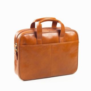 Clava Leather Tuscan Top Handle Briefcase in Tan   96575TAN