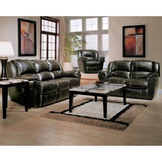 Guildcraft Fairfax Bonded Leather Power Motion Sofa, Loveseat and