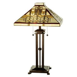 Meyda Tiffany 26 H Sumak Prairie Mission Table Lamp