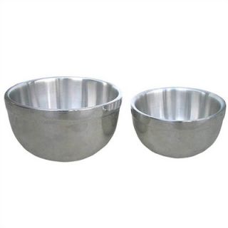  Housewares 2 Piece Double Wall Stainless Steel Mixing Bowl Set   230