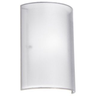 Dainolite Single Light Wall Sconce with White Laminated Organza Outer