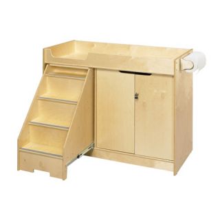 Wood Designs Cubbie Changing Table with Stairs