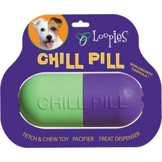 Loopies Fillable Rubber Chill Pill Dog Toy   SW148/234 SINGLE