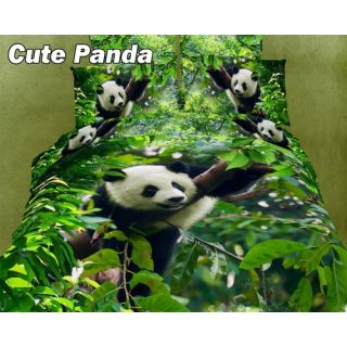 Cute Panda Egyptian Cotton Duvet Cover Set