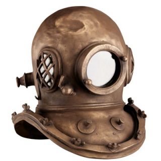Design Toscano Replica Deep Sea Divers Helmet in Antique Brass