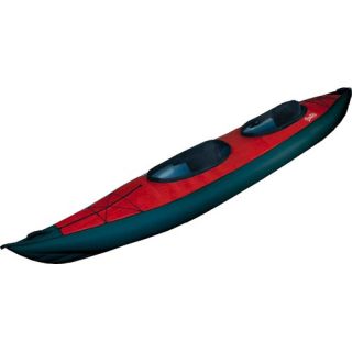 Swing   Single Inflatable Kayak in Red Deck / Black Hull