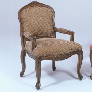 French Provincial Fabric Arm Chair