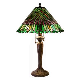 Warehouse of Tiffany Leaves Cone Table Lamp   2508+BB699