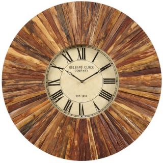 Cooper Classics Chatham Wall Clock in Distressed Natural Rustic
