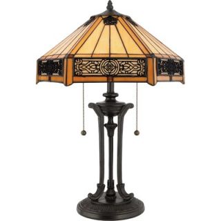 Quoizel Indus Tiffany Table Lamp in Vintage Bronze   TF6669VB