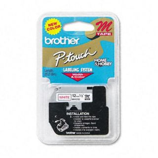 Brother P Touch® M SERIES TAPE CARTRIDGE FOR P TOUCH LABELERS, 1/2W