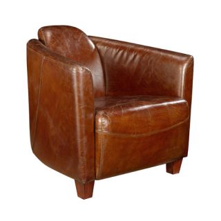 Moes Home Collection Salzburg Leather Club Chair  