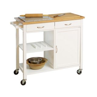 Home Loft Concept Kitchen Cart with Granite Top