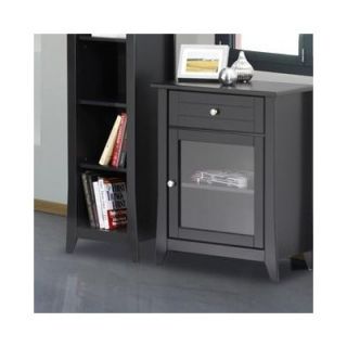 AA Importing Three Drawer Two Side Door Console Cabinet in Distressed