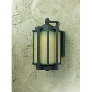 One Light Medium LED Outdoor Wall Lantern in Oil Rubbed Bronze