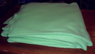 Sea Foam Green Fleece Throw Blanket