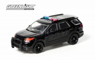 GREENLIGHT COLLECTIBLES 1 64 SCALE BLACK BANDIT 2013 FORD POLICE
