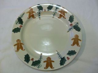 Hartstone Pottery Dinner Plate Gingerbread Holly