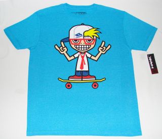 Mens Size L Tony Hawk Blue Graphic T Shirt 100 Cotton Rad Skater Dude