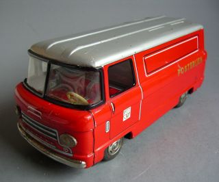 HAYASHI 626 Made in Japan POSTERIJEN Dutch Mail Van Vintage Tin Toy