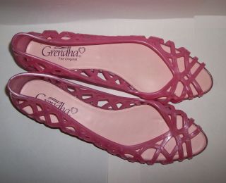 Grendha The Original Ladies Jelly Shoe Pink Sz 7 Brand New