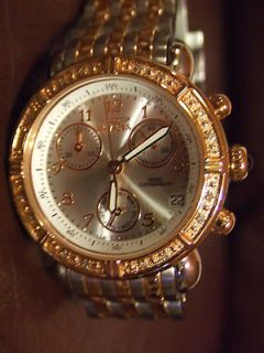 Invicta Womens Angel Chronograph Diamond/Sapphi​re Two Tone Watch