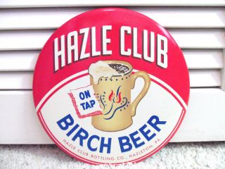 Vintage 50s Hazleton PA Birch Beer Rootbeer Soda Sign