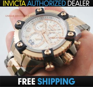 Invicta 12986 Arsenal Rose Two Tone Stainless Chronograph Swiss Watch