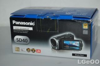 panasonic hdc sd40 camcorder black full hd 1080p product condition