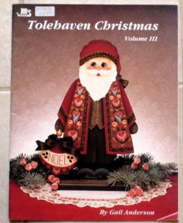 Tolehaven Christmas Volume III 3 Gail Anderson Santa Tole Painting