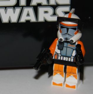 LEGO STAR WARS CUSTOM ORANGE ARC COMMANDER CODY TROOPER MINIFIG MINI