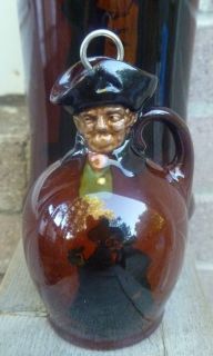Royal Doulton Kingsware Miniature Globular Watchman Dewars Whisky