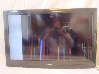  32 Flat Panel LCD HDTV Broken Screen TV as Is Parts Repair