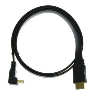 3ft HDMI Male to Male Cable 3D 1080p 1 4V 30AWG Ethernet 90 Degree