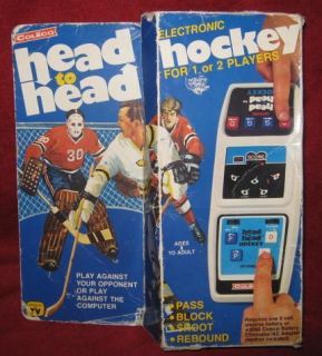 Coleco Head to Head Hockey Handheld Electronic Game Boxed