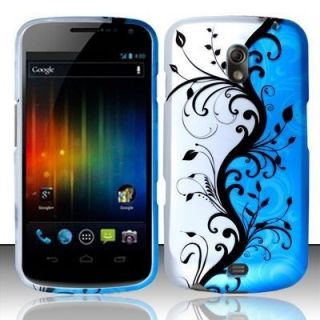  Nexus Rubberized Hard Protector Case Phone Cover Blue Vines