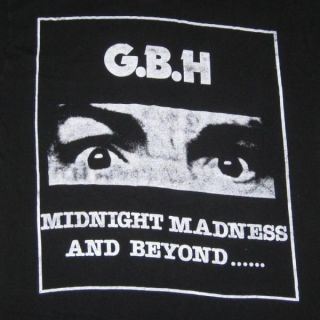  CHARGED G.B.H. 1986 TOUR VINTAGE T SHIRT 80S HARDCORE PUNK GBH XL TEE